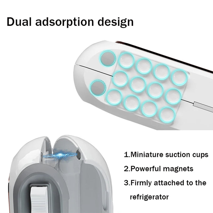 Magnetic Refillable Plastic Wrap Dispenser With Cutter, Tin Aluminum Foil Dispenser Cutter, Film Wrap Dispenser Kitchen Tool