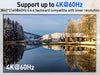 8K / 4K HDMI KVM Switch 4‑Port USB 3.0 — 4‑in‑1 Out with EDID Emulator & Wired Remote