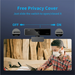 nuroum V11 2K Webcam — 1080p 60FPS, 90° Wide Angle, USB Plug & Play with Mic & Privacy Cover