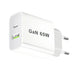 65W GaN USB‑C PD 3.0 2‑Port Wall Charger — USB‑A + USB‑C, White (UK/EU/US/AU plugs)
