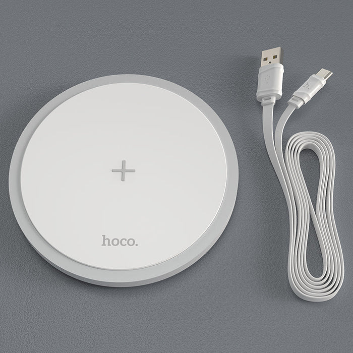 HOCO CW26 Wireless Charger - Fast Charging 7.5W / 10W / 15W Compatibility with iPhone 14 Pro Max, Samsung, Xiaomi 13, TWS Headsets - Ideal for Seamless and Convenient Device Charging
