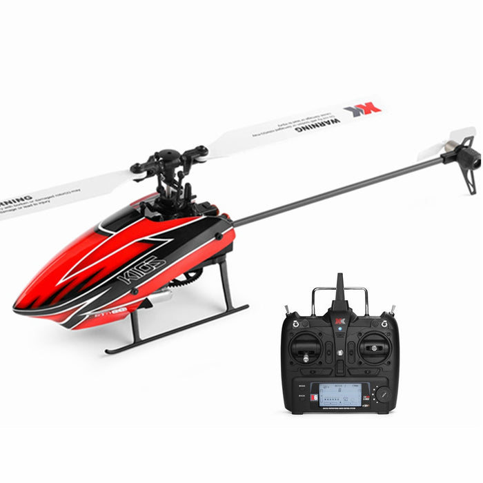 XK K110S 6CH Helicopter - Brushless 3D6G System, RTF Mode 2, FUTABA S-FHSS Compatible - Perfect for RC Enthusiasts and 3D Flying Beginners