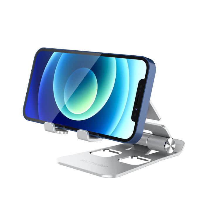BlitzWolf® BW-TS4 - 3 in 1 Portable Foldable Desktop Stand, Tablet/Phone Holder for Online Learning and Live Streaming - Ideal for iPhone 12, Poco, Samsung Galaxy S21 X3 NFC Users