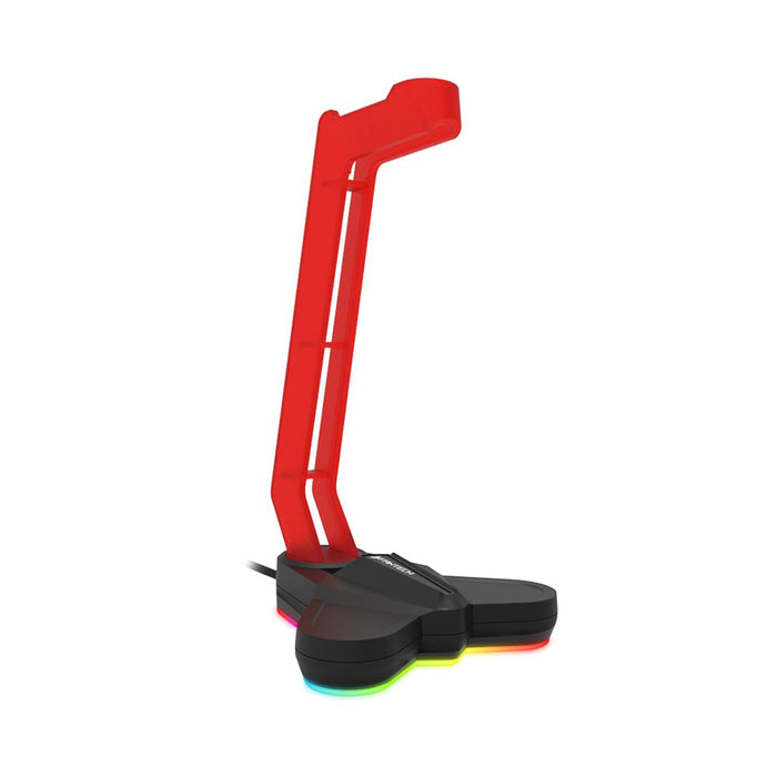 FANTECH AC3001S - RGB Light-emitting Headphone Stand, Headset Hook Display Rack & Storage Tools with Anti-Slip Aggravating Base - Perfect for Gamers & Organizing Workspace