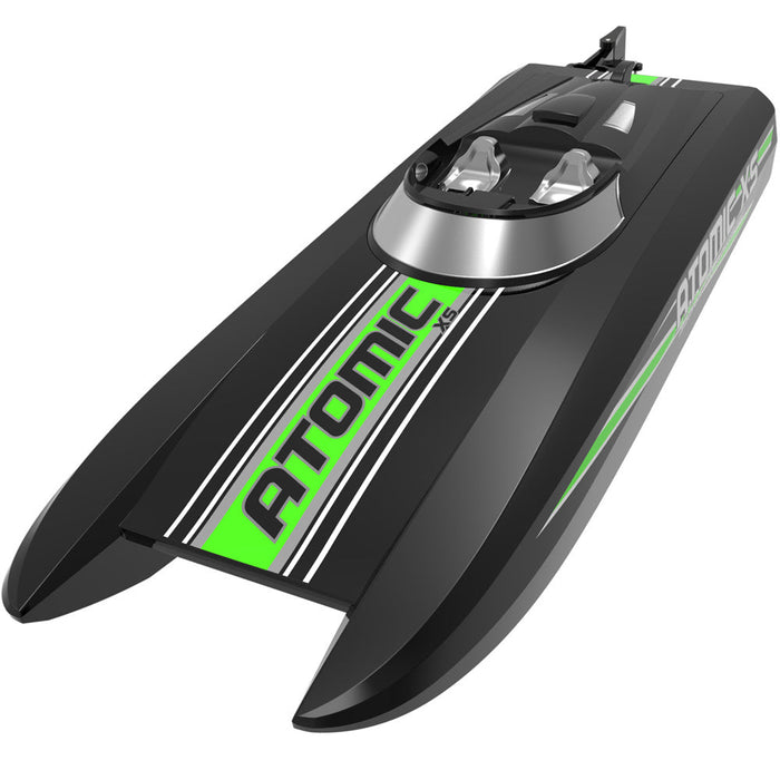 Volantexrc 795-5 ATOMIC XS - 2.4G 2CH Mini RC Boat with 30km/h Speed, Waterproof, Reverse, Water-Cooled System - Perfect for Pools and Lakes Toys