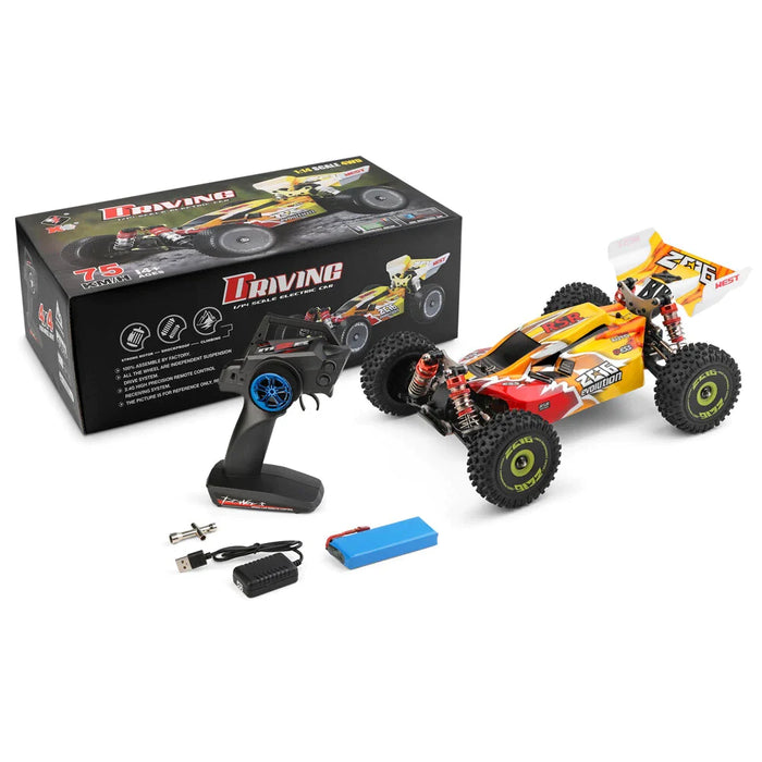Wltoys 144010 High Speed RC Car - 1/14 2.4G 4WD Brushless RC Car - Up to 50mph Speeds