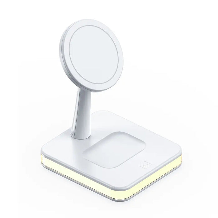 30W 4-in-1 Wireless Charger Lamp - Magnetic Fast Charging Dock for iPhone 12, 13, 14 Pro Max Mini, Apple Watch, AirPods - Perfect for Tech-Savvy Apple Users