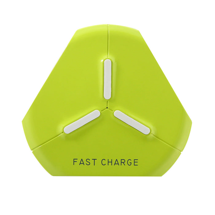 Q500 Wireless Charger Pad - Fast Qi Charging with LED Indicator - Compatible with Samsung S8, iPhone 8, iPhone X