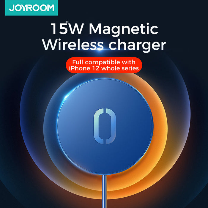 JOYROOM JR-A32 - 15W Magnetic Fast Charging Wireless Charger for iPhone 12, 12Pro Max, Samsung Galaxy Note S20 Ultra, Huawei Mate40, OnePlus 8 Pro - Ideal for Quick and Efficient Technology Enthusiasts