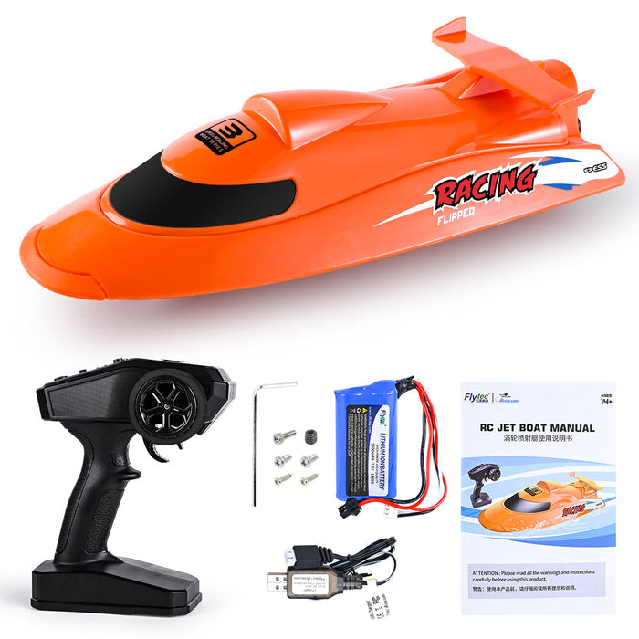Flytec V009 Jet Boat - 2.4G Remote Control, 50km/h Turbine Driven RTR Ship Model - Perfect for Speed Enthusiasts and RC Hobbyists