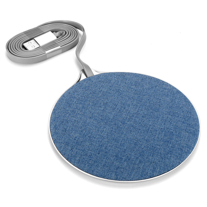 Qi Wireless Fast Charger - Metal Cloth Charging Pad for iPhone & Samsung 9V 7.5W - Quick and Efficient Charging Solution