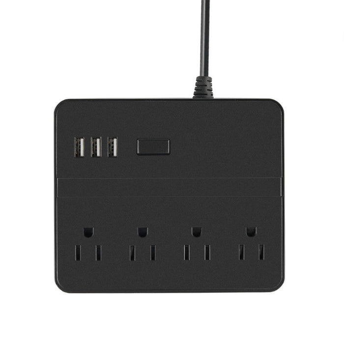 Brand & Model - 3-Port USB Extension Socket with 1.5M Cord & 2500W 10A Power Capacity - Ideal Desktop Charging Stand for US/UK/EU Plugs