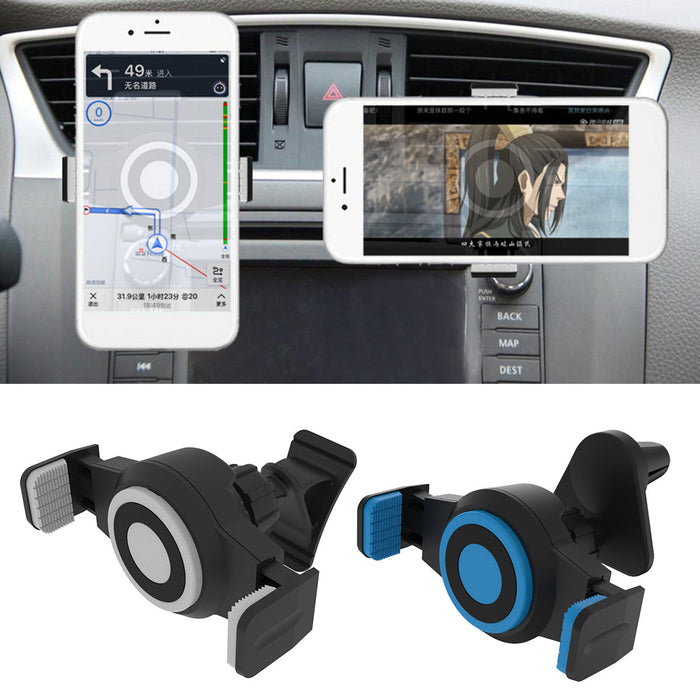 Auto-Lock Phone Holder Stand Bracket - 360° Rotation for Car Dashboard and Air Vent, Compatible with iPhone 12, XS, 11 Pro, POCO X3 NFC - Ideal for Hands-Free Mobile Phone Use in Vehicles