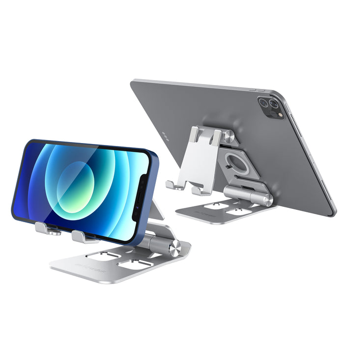 BlitzWolf® BW-TS4 - 3 in 1 Portable Foldable Desktop Stand, Tablet/Phone Holder for Online Learning and Live Streaming - Ideal for iPhone 12, Poco, Samsung Galaxy S21 X3 NFC Users