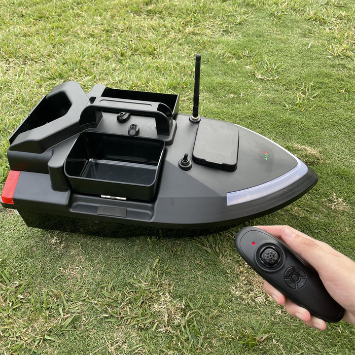 Flytec V801 RTR - 2.4G 4CH Fishing Bait RC Boat with 500m Distance, LED Lights & Intelligent Three Hoppers - Perfect for Fixed-Point Nesting & Speed Enthusiasts
