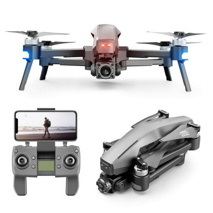 4DRC M1 PRO - GPS WiFi FPV Foldable RC Drone with 4K Dual HD Camera, 2-Axis EIS Gimbal, Brushless Motor - 3KM Flight Range, Ideal for Aerial Photography Enthusiasts
