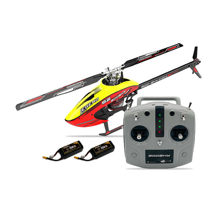 GOOSKY S2 6CH - 3D Aerobatic RC Helicopter with Dual Brushless Direct Drive Motors and GTS Flight Control System - Perfect for thrill-seekers and hobbyists