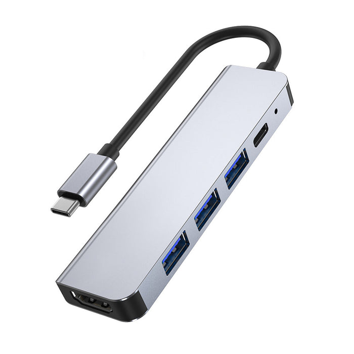 BYL-2008 USB-C Hub - 5-in-1 Splitter Docking Station with USB3.0, USB2.0, 87W USB-C PD, 4K HDMI-Compatible - Perfect for PC, Computer, Laptop Users