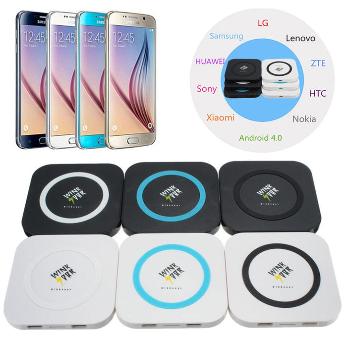 Winksoar QI Wireless Charger - Charging Pad Transmitter for iPhone, Samsung, Note 5, Nokia - Perfect for Effortless Mobile Device Charging