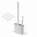 Silicone Soft‑Bristle Wall‑Mounted Toilet Brush with ABS Handle