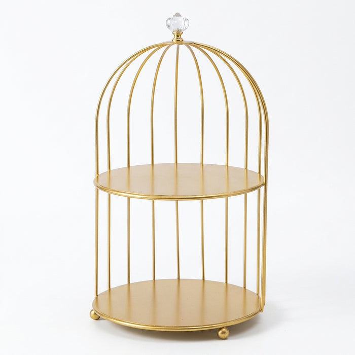 Metal Makeup Organiser – Multi-Shelf Cosmetic Storage for Vanity & Bathroom