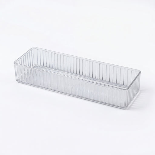 Stackable Acrylic Drawer Organiser — Adjustable Divider Trays for Makeup