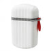 Portable Sealed Soap Box – Waterproof Travel Soap Dish with Draining Design, White 8×5×11cm