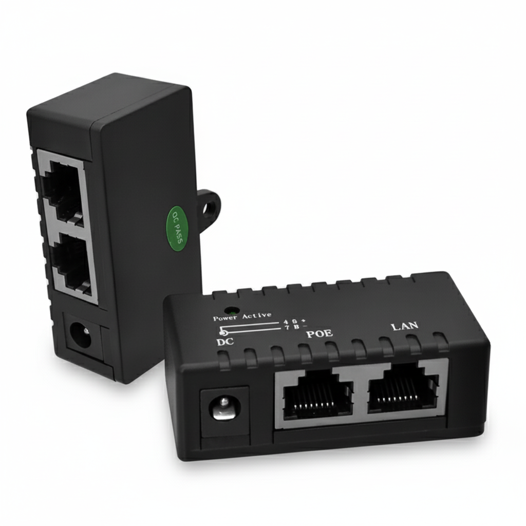 Gigabit Passive PoE Injector & Splitter for CCTV IP Cameras — Shopsta.com