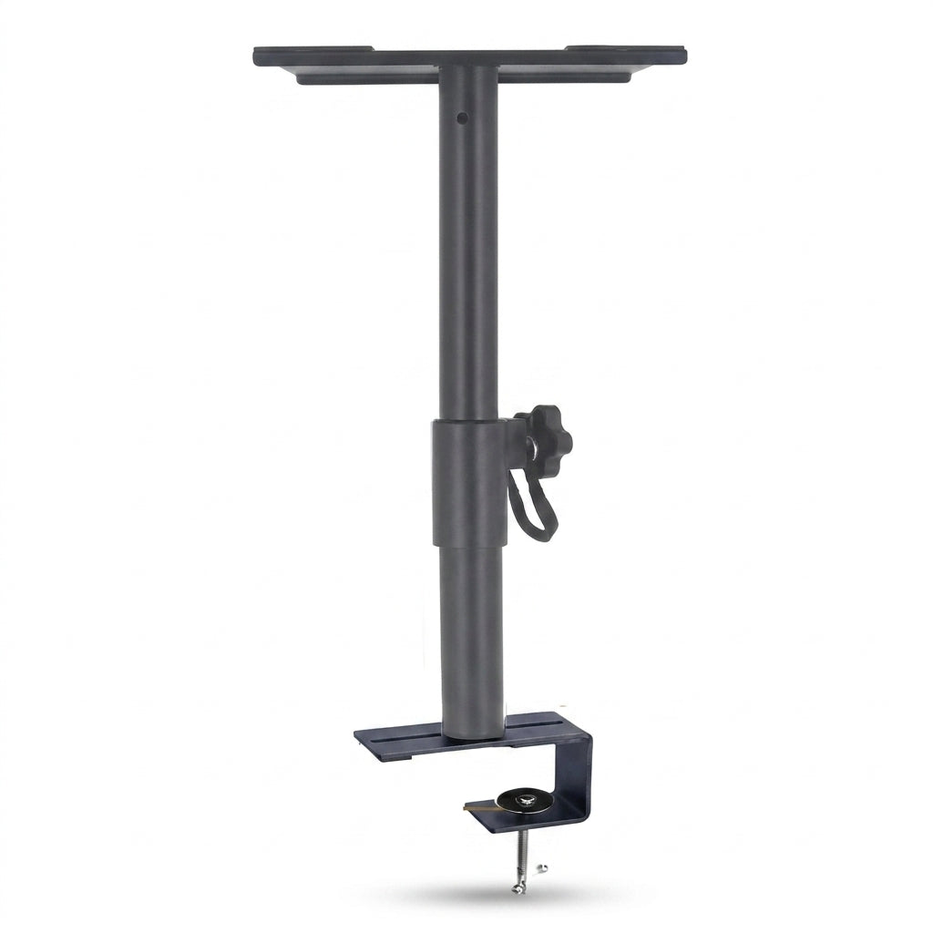 XP-07 Universal Height-Adjustable Speaker Stands (Pair) — 260–360mm, 360° Rotating Clamp Mount