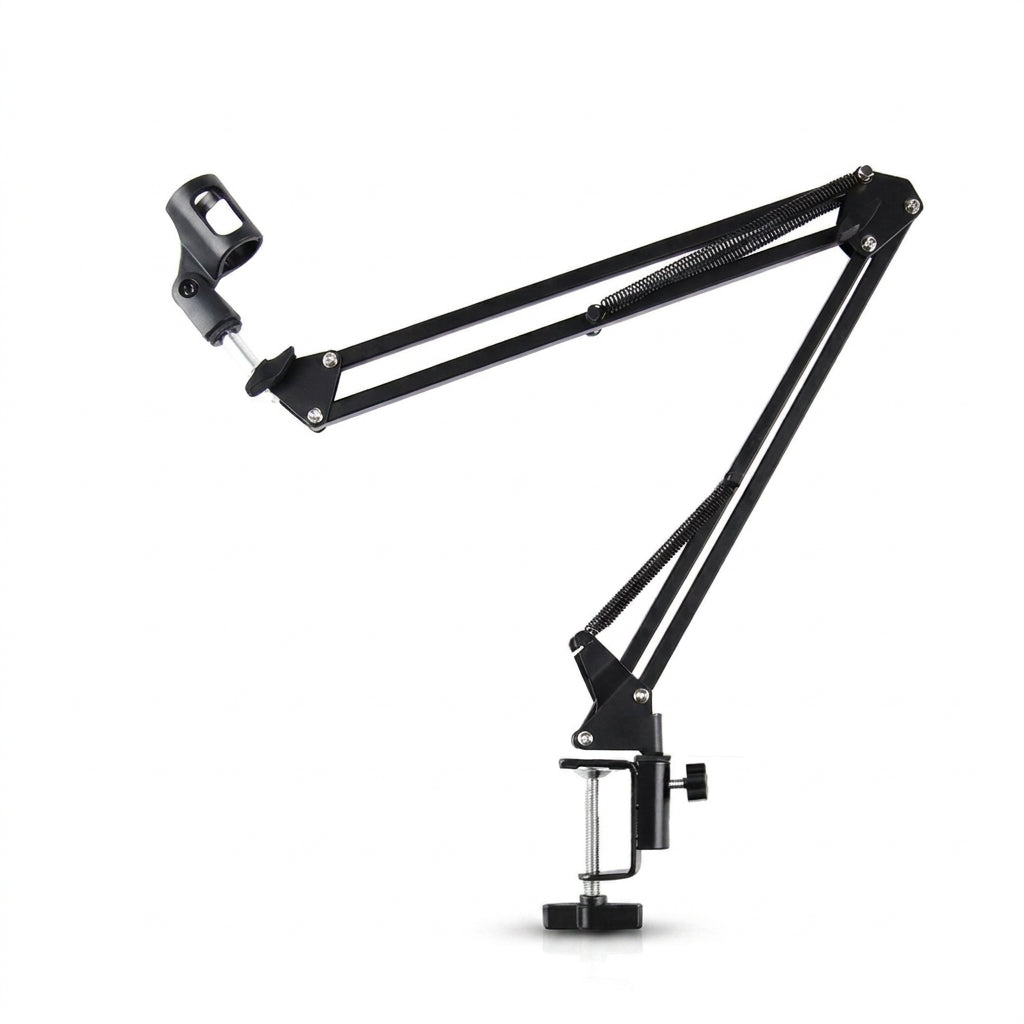 Flexible Desktop Scissor Microphone Arm – Adjustable Boom for Podcasting and Streaming