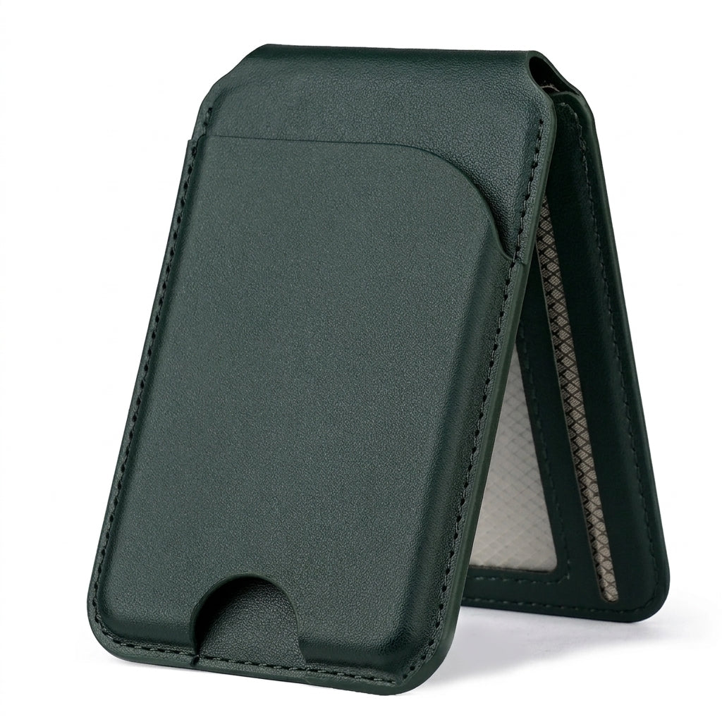 Magnetic Leather MagSafe Wallet with Stand for iPhone 16/15/14/13/12 (Not Mini)