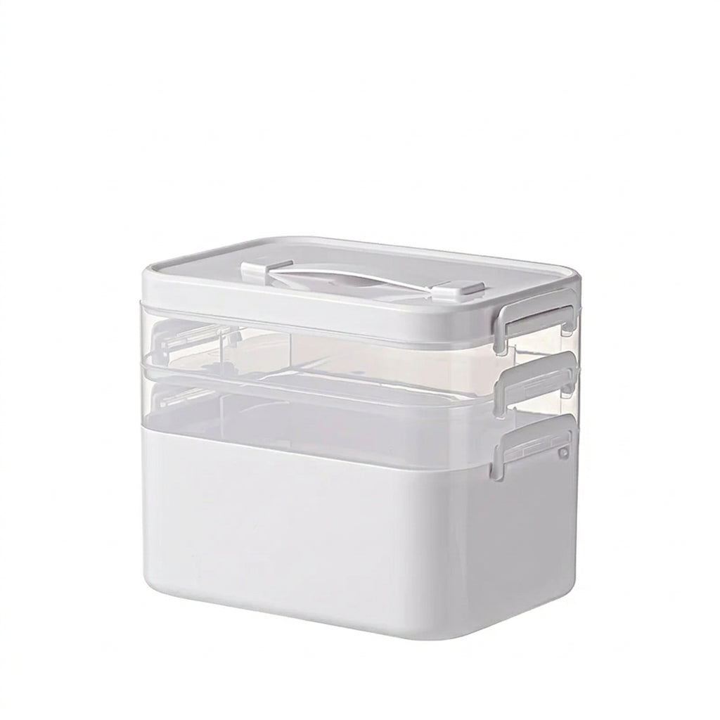 Large Multi-tier Medical Storage Box — Portable Medicine Display Rack ...