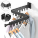 Retractable Wall-Mounted Folding Clothes Hanger — Aluminium, Indoor & Outdoor