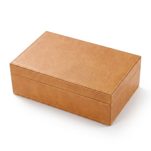 Crazy Horse Pattern Faraday Key Box — Signal‑Blocking Car Key Pouch
