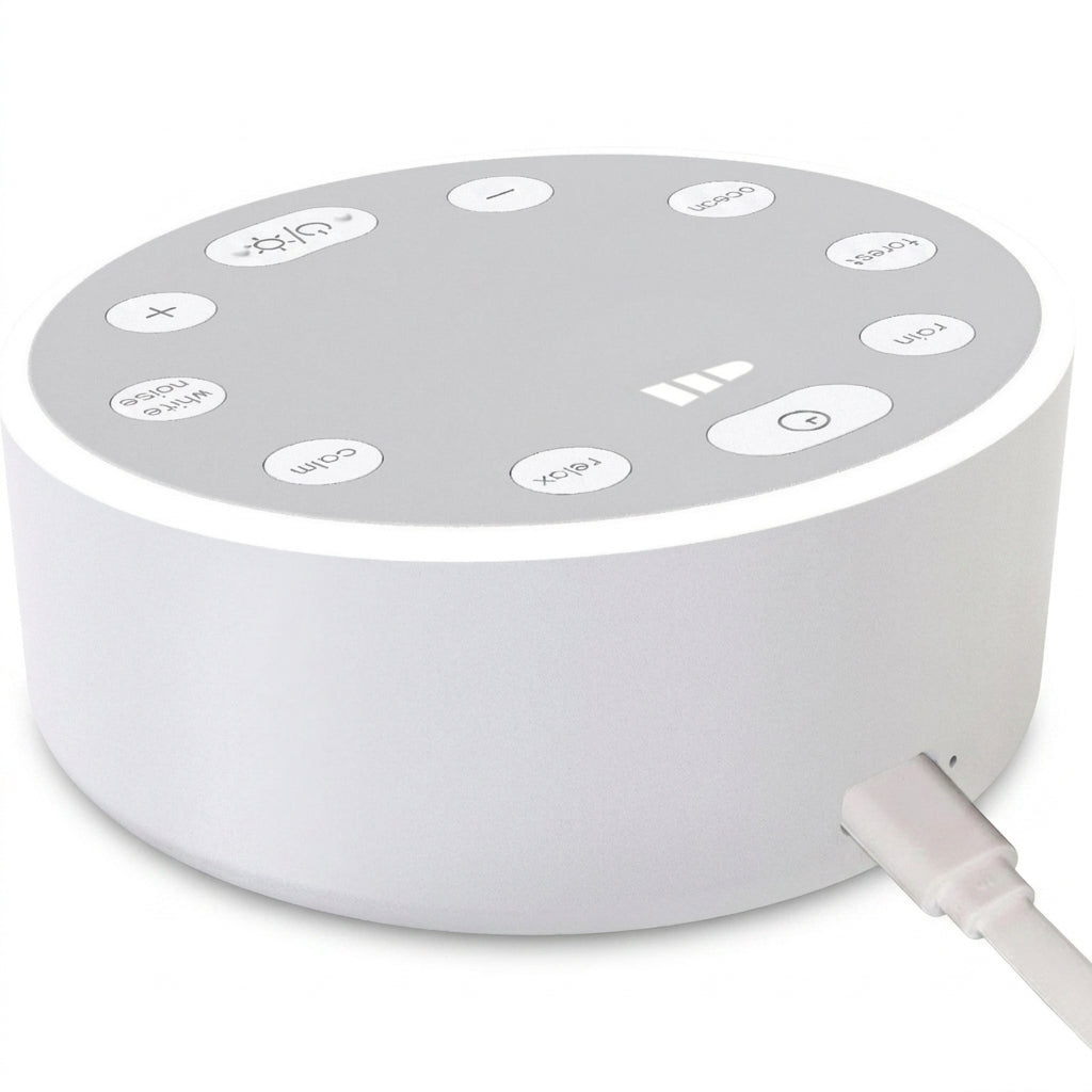 Baby White Noise Machine with Night Light — Portable Sleep Aid for Babies & Toddlers
