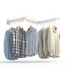 Wall-Mounted Foldable Aluminium Clothes Drying Rack — Ideal for Balcony, Bedroom & Kitchen