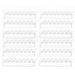 3-Pack Wall-Mounted Necklace Holder with 8 Hooks – Clear Plastic Jewellery Organiser