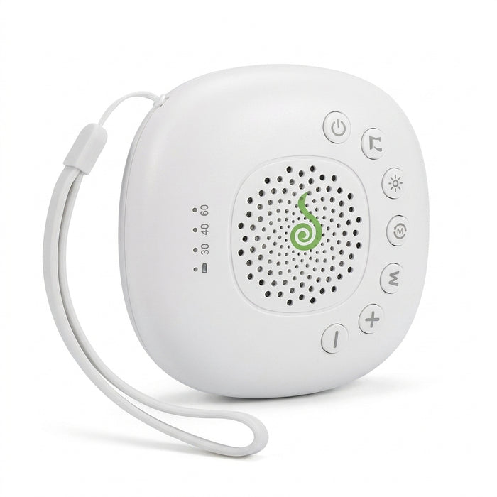 Portable White Noise Machine for Babies — Rechargeable, 6/10/20 Soothing Sounds