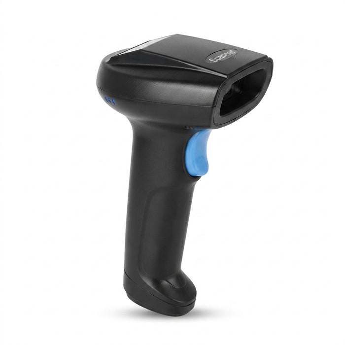 2D QR Code Scanner — 2.4GHz & Bluetooth V5.0 Wireless Barcode Reader