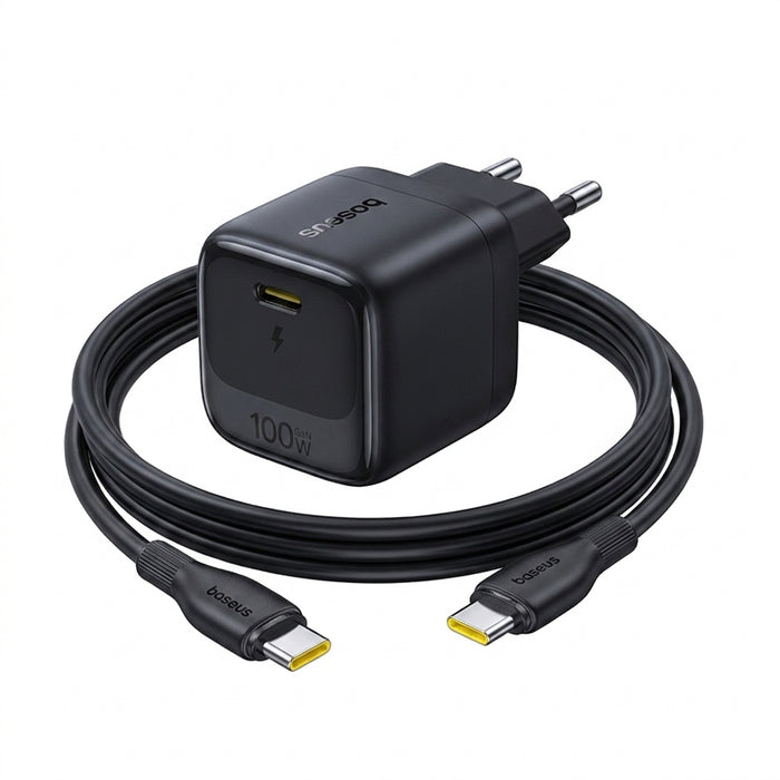 Mini 100W GaN USB‑C Fast Charger — Quick Charge for iPhone 17/16/15 Pro Max, iPad & Xiaomi