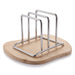Stainless Steel Cutting Board & Pot Lid Rack – Compact Countertop Holder