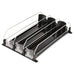 Fridge Drink Organiser — Self‑Sliding Can Dispenser with Locking Design, 3 Rows, Adjustable Width
