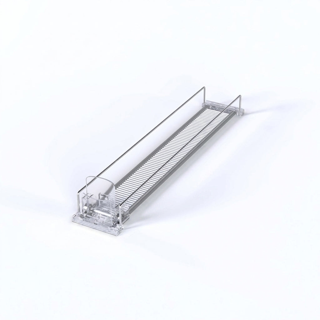 Automatic Soda Can Dispenser — Transparent Slide-Rail Fridge Rack