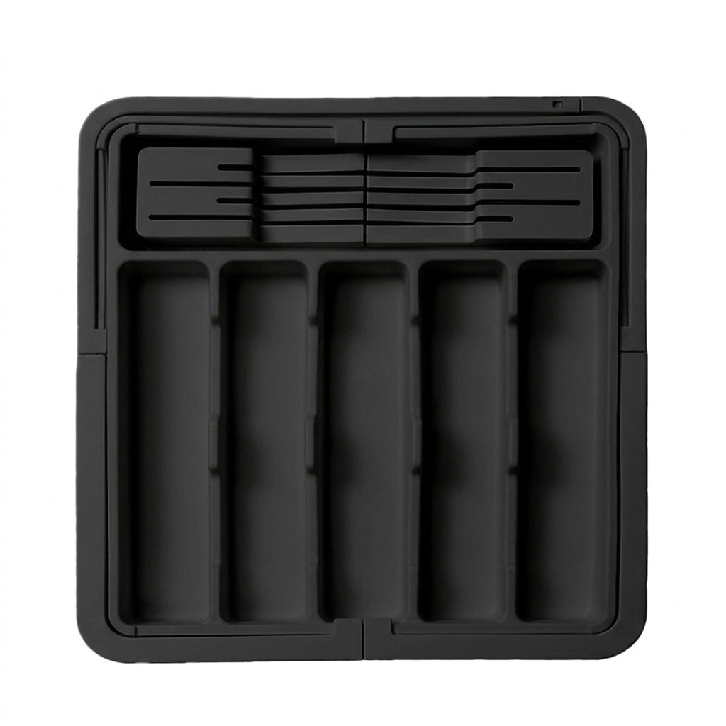 Large Expandable Cutlery Tray – BPA-Free Adjustable Drawer Organiser