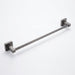 Grey Bathroom Hardware Set — Shelf, 48cm Towel Bar, Towel Ring, Robe Hook & Paper Holder