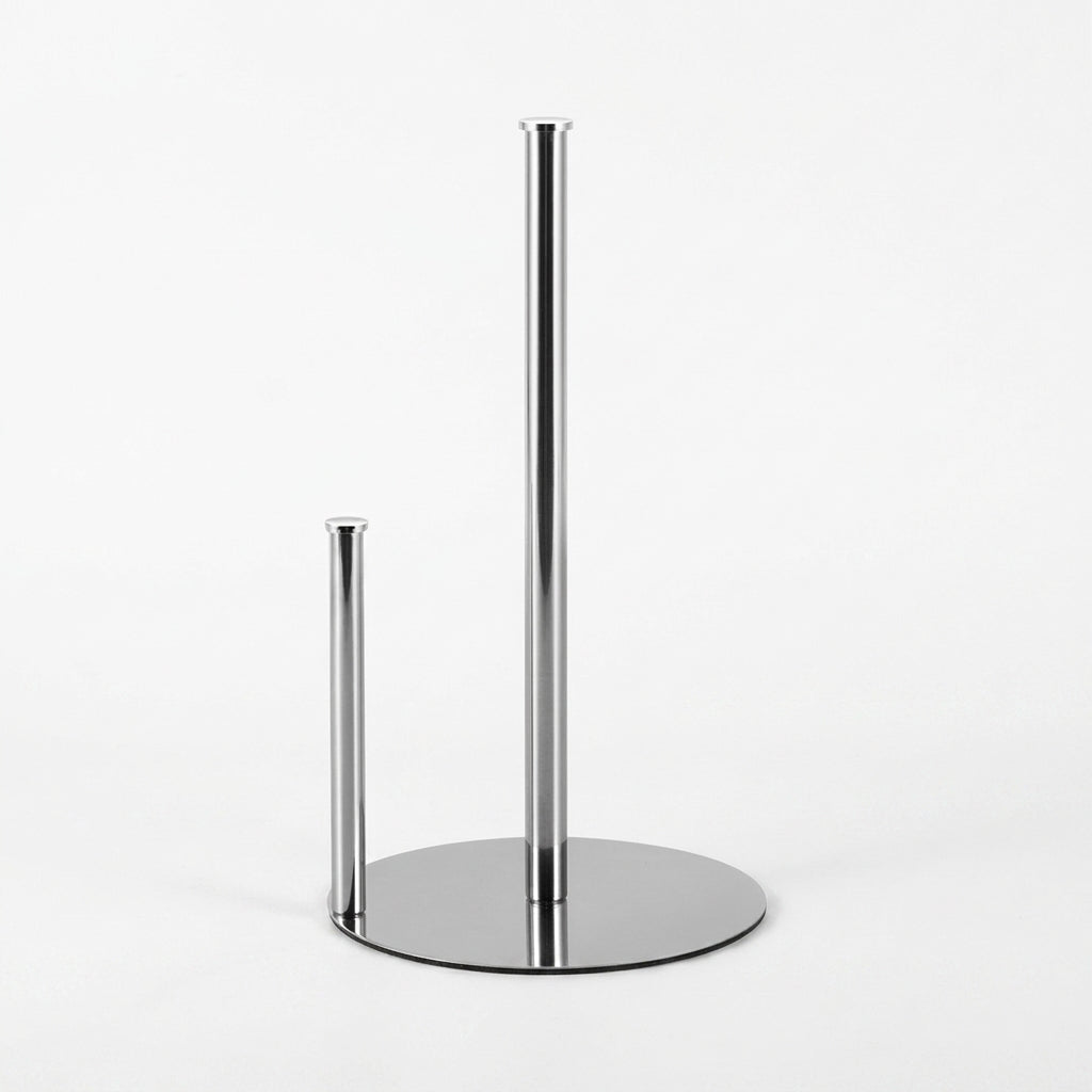 Paper Towel Holder — Weighted Base Countertop Roll Organiser (Black)