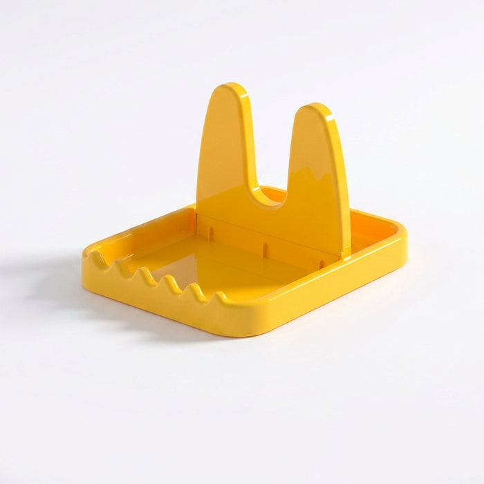Foldable Pot Lid & Utensil Rack – ABS Plastic Kitchen Organizer