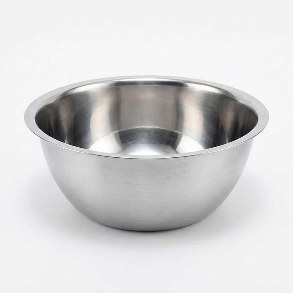 Stainless Steel Mixing Bowl — Flour, Egg & Salad Basin for Baking