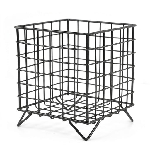 Square Coffee Pod Holder — Large Capacity Iron Capsule Storage