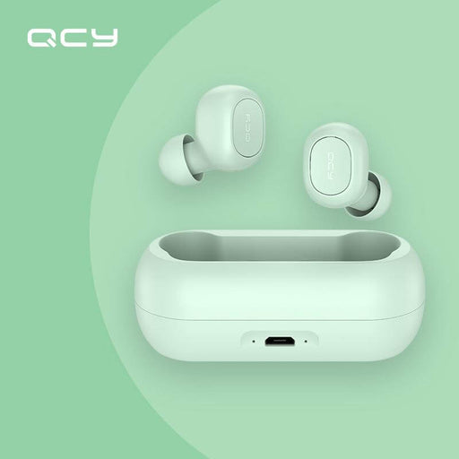 QCY T1C TWS bluetooth Earphones Wireless Earbuds New Edition HiFi AAC Stereo Calls Low Latency Gaming Headset Mini Headphones